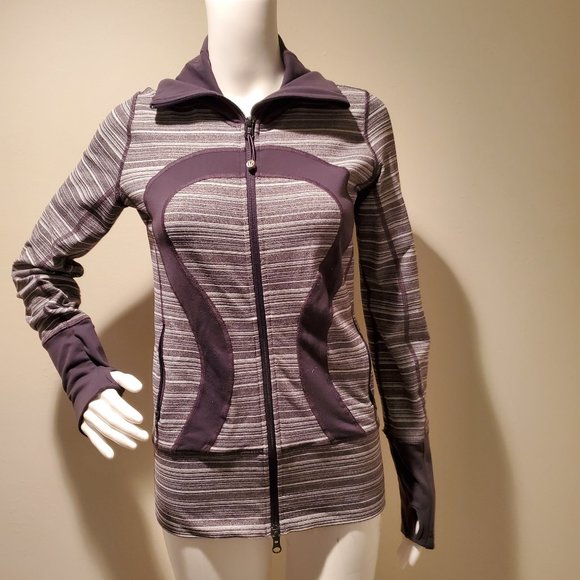 Lululemon Stride Jacket Coal Stripe 4 - Picture 5 of 7